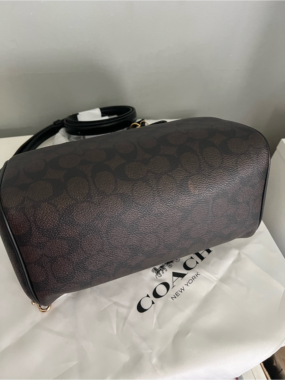 Coach Rowan Satchel In Signature Canvas And Matching Wallet - Picture 7 of 16